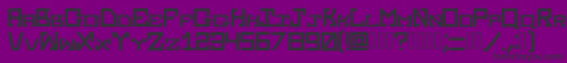 Kasattack Regular Font – Black Fonts on Purple Background