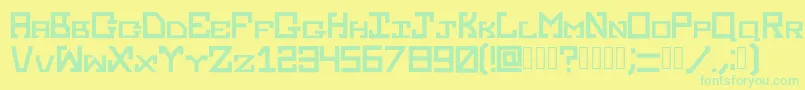 Lisätietoja Kasattack Regular-fontista Kasattack Regular-fontti – vihreät fontit keltaisella taustalla