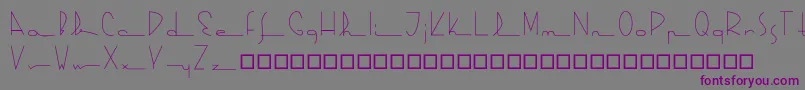 Kasparosky Font – Purple Fonts on Gray Background