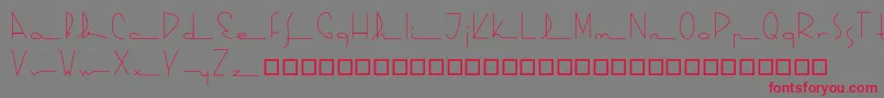 Kasparosky Font – Red Fonts on Gray Background