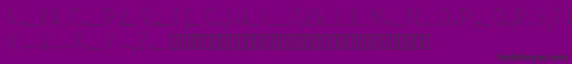 Kasparosky-Schriftart – Schwarze Schriften auf violettem Hintergrund
