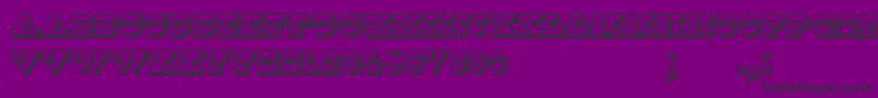 Kaspiysk Font – Black Fonts on Purple Background