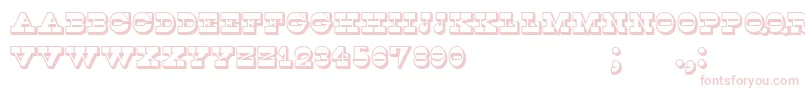 Kaspiysk Font – Pink Fonts on White Background