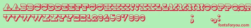 Kaspiysk Font – Red Fonts on Green Background