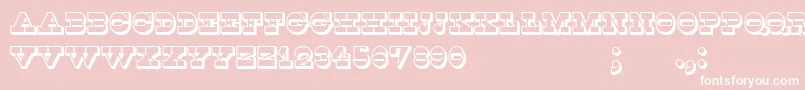 Kaspiysk Font – White Fonts on Pink Background