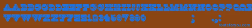 Подробнее о шрифте KaspiyskFilled Шрифт KaspiyskFilled – синие шрифты на коричневом фоне