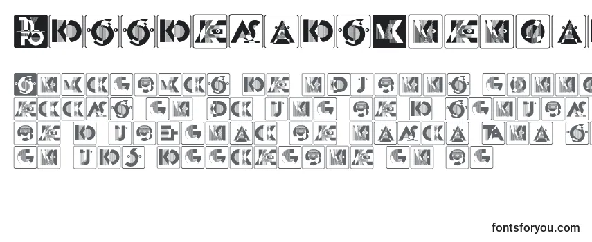 Überblick über die Schriftart KassandrasMonogramme (131419)
