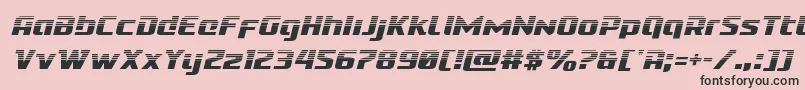 Cobaltalienhalfital Font – Black Fonts on Pink Background