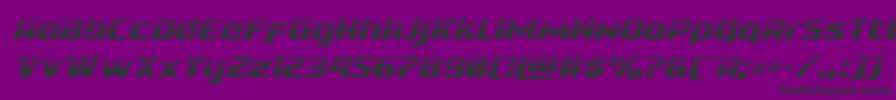 Cobaltalienhalfital Font – Black Fonts on Purple Background
