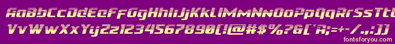 Cobaltalienhalfital Font – Yellow Fonts on Purple Background