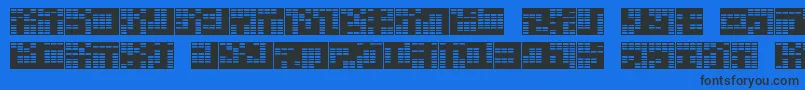 katakana,block-fontti – mustat fontit sinisellä taustalla