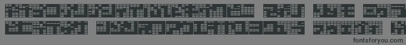 Fonte katakana,block – fontes pretas em um fundo cinza