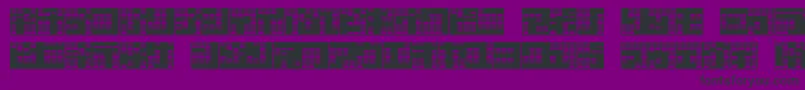 フォントkatakana,block – 紫の背景に黒い文字