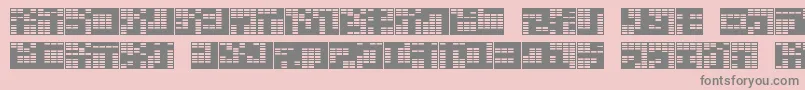 katakana,block Font – Gray Fonts on Pink Background