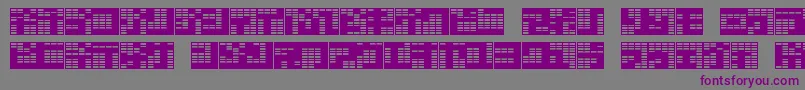 フォントkatakana,block – 紫色のフォント、灰色の背景