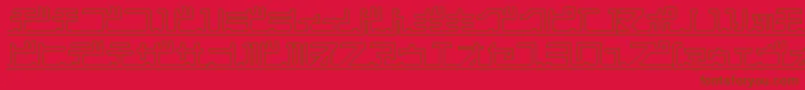 katakana,pipe Font – Brown Fonts on Red Background