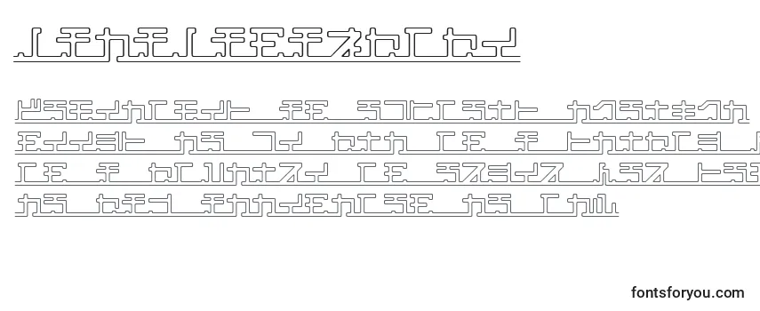 Katakana,pipe -fontin tarkastelu