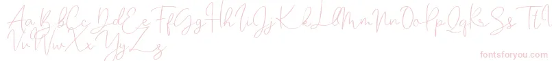 Katalia Font – Pink Fonts on White Background