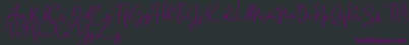 Katalia Font – Purple Fonts on Black Background