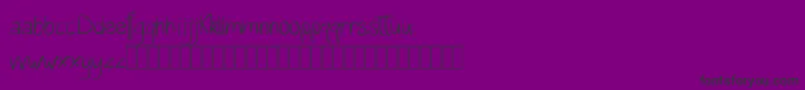 Katalyn Demo Font – Black Fonts on Purple Background