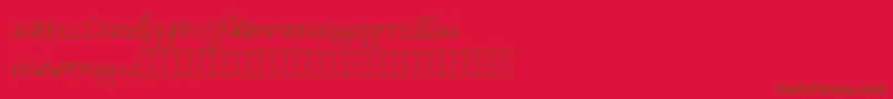 fuente Katalyn Demo – Fuentes Marrones Sobre Fondo Rojo
