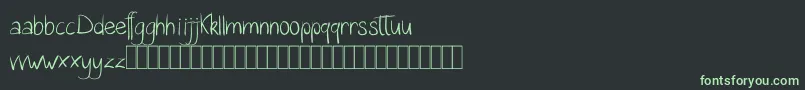 Katalyn Demo Font – Green Fonts on Black Background
