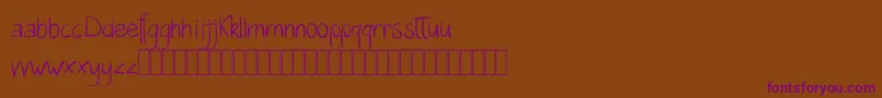 Katalyn Demo Font – Purple Fonts on Brown Background