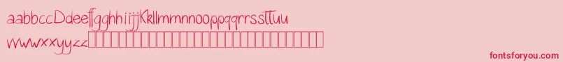 Katalyn Demo Font – Red Fonts on Pink Background