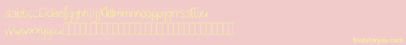 Katalyn Demo Font – Yellow Fonts on Pink Background