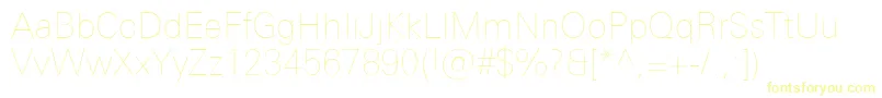 UniversNextProUltralight Font – Yellow Fonts