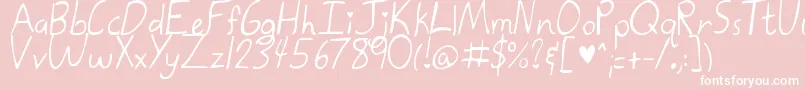 KatetheGreat Font – White Fonts on Pink Background