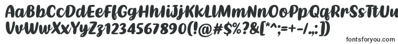 Шрифт Kathen Font by Situjuh 7NTypes – наклонные шрифты