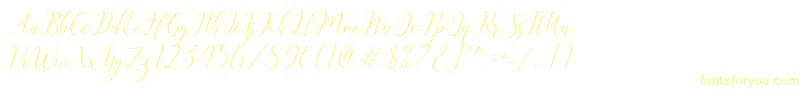 Katlyne-Schriftart – Gelbe Schriften