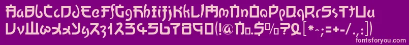 KATO     Font – Pink Fonts on Purple Background