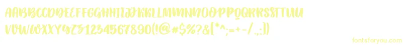 Katsia Jazwinska   Elowen Caps Font – Yellow Fonts