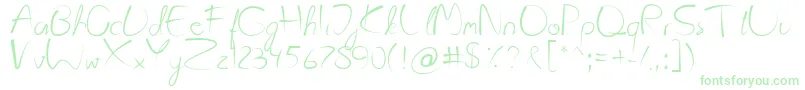 Kattylandフォントについての詳細 フォントKattyland – 緑のフォント