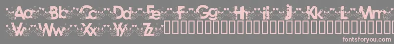 KATZCK   Font – Pink Fonts on Gray Background