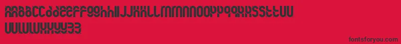 kawai desu   Dker Font – Black Fonts on Red Background