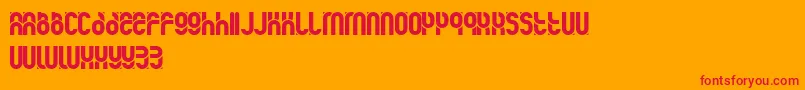 kawai desu   Dker Font – Red Fonts on Orange Background