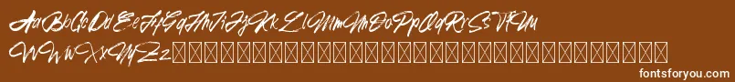 KawulaMuda Font – White Fonts on Brown Background