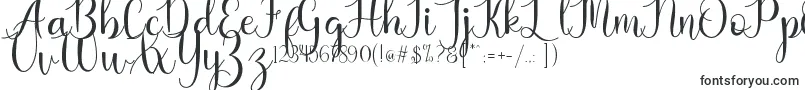 Шрифт Kaylia – каллиграфические шрифты