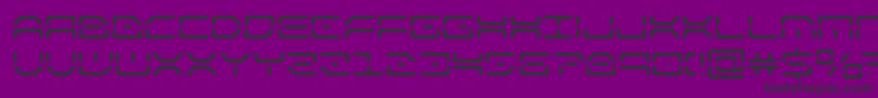 フォントkaylon – 紫の背景に黒い文字