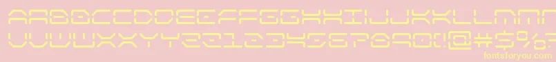 kaylon Font – Yellow Fonts on Pink Background