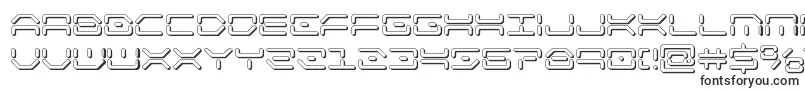 Шрифт kaylon3d – космические шрифты