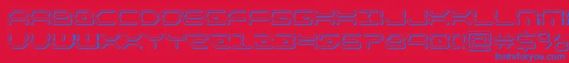kaylon3d Font – Blue Fonts on Red Background