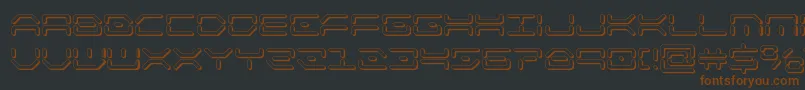 kaylon3d Font – Brown Fonts on Black Background