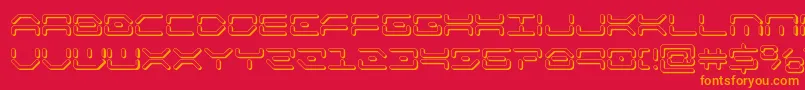kaylon3d Font – Orange Fonts on Red Background