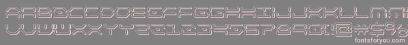 kaylon3d Font – Pink Fonts on Gray Background