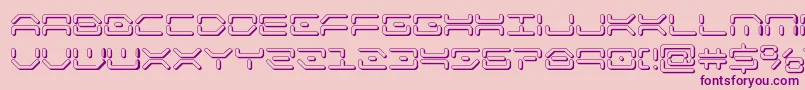 kaylon3d Font – Purple Fonts on Pink Background