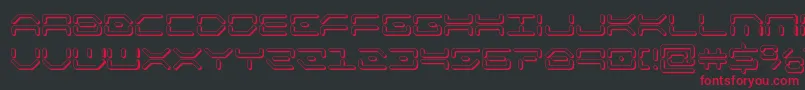 kaylon3d Font – Red Fonts on Black Background